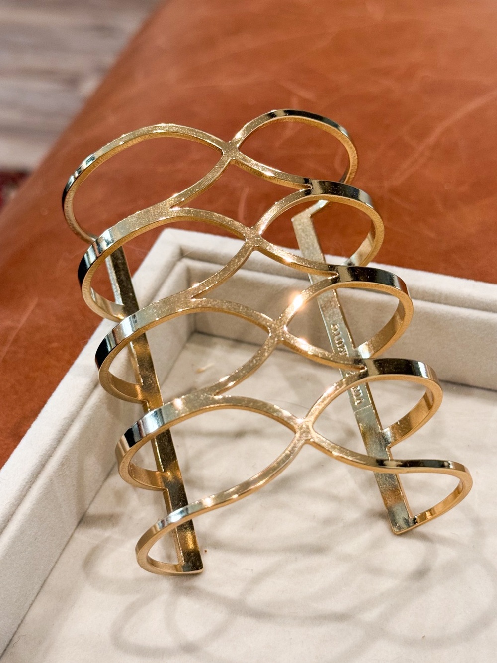 Vince Camuto Gold-Tone Openwork Cuff Bracelet